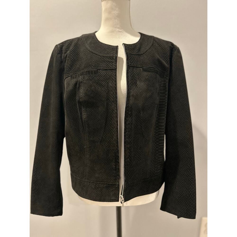 Lot of TWO Bernardo Leather Jackets. 1 brown, 1 black. XL - Picture 9 of 13